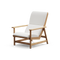 Leedo Deck Chair, in Improve White, three-quarter view
