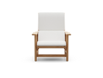 Leedo Deck Chair, in Improve White, front view