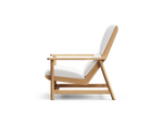 Leedo Deck Chair, in Improve White, profile view