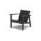 Low Chair - Polywood, in Black, three-quarter view