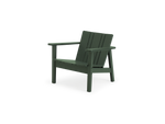 Low Chair - Polywood, in Green, three-quarter view