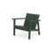 Low Chair - Polywood, in Green, three-quarter view
