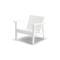 Low Chair - Polywood, in White, three-quarter view