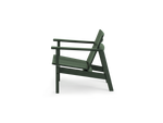 Low Chair - Polywood, in Green, profile view