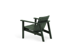 Low Chair - Polywood, in Green, rear view