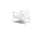 Low Chair - Polywood, in White, rear view