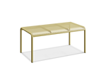 Perf Dining Table, in Butter, three-quarter view