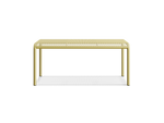 Perf Dining Table, in Butter, profile view