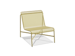 Perf Lounge Chair, in Butter, three-quarter view