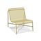 Perf Lounge Chair, in Butter, three-quarter view