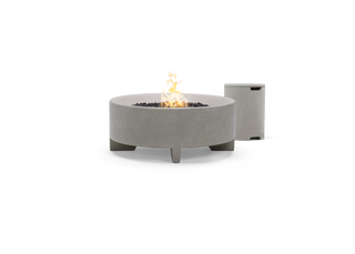Rook Fire Table - Propane, 36 in., in Stone, front view