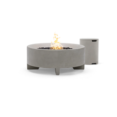 Rook Fire Table - Propane, 36 in., in Stone, front view