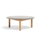 Haven Round Coffee Table, in Concrete, front view