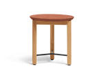 Haven Side Table, in Paprika, back view