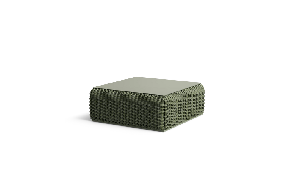 Roundabout Coffee Table, in Olive, three-quarter view