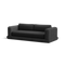 Roundabout Sofa, in Charcoal, three-quarter view