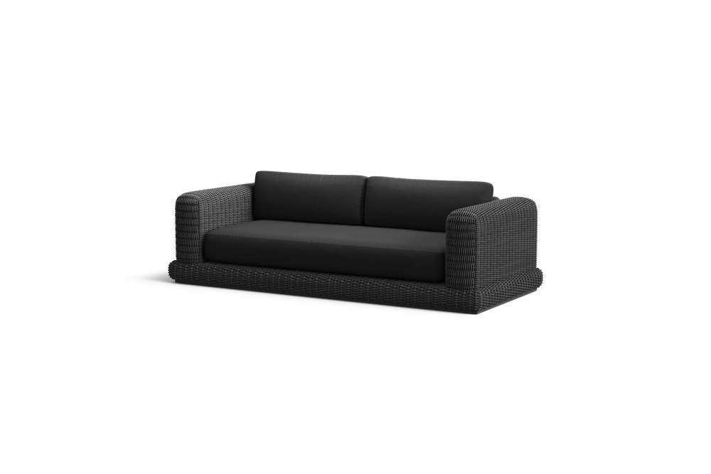 Roundabout Sofa, in Charcoal, three-quarter view