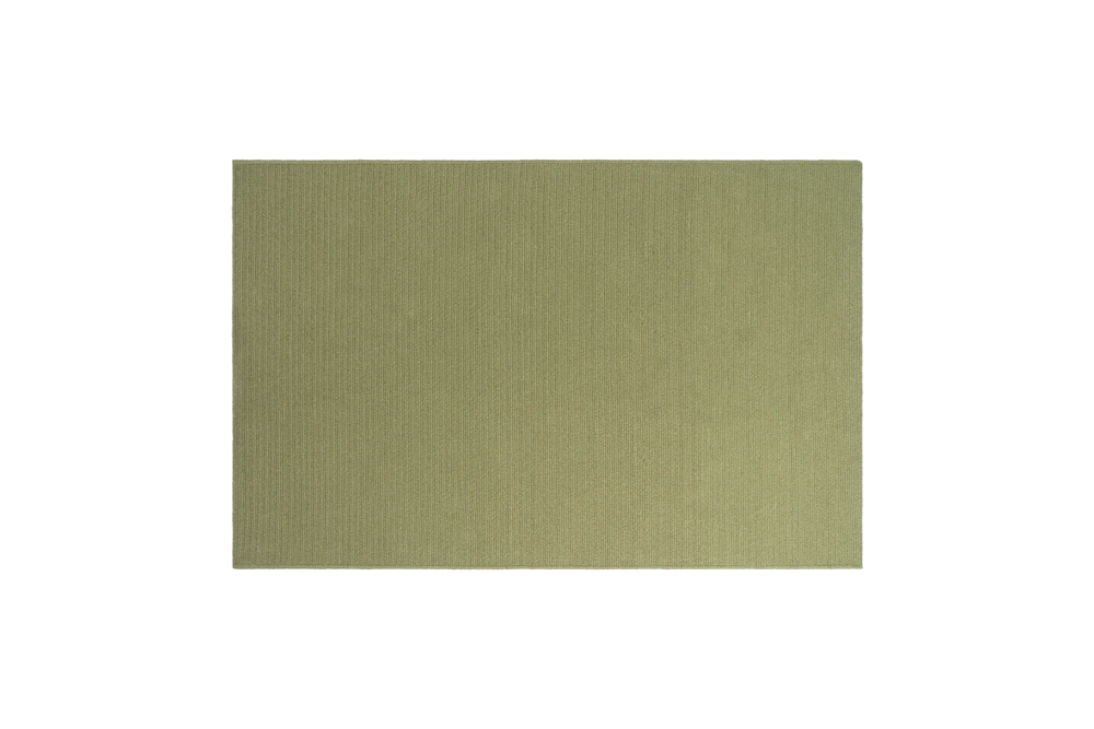 Braid Rug, in Basil, overhead view