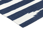 Mesa Rug, 8 by 5 ft., in Indigo, corner detail