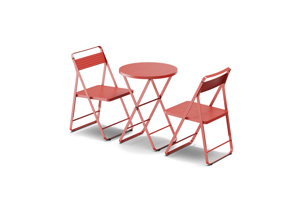 Take Two Bistro Set – Coral – image 1