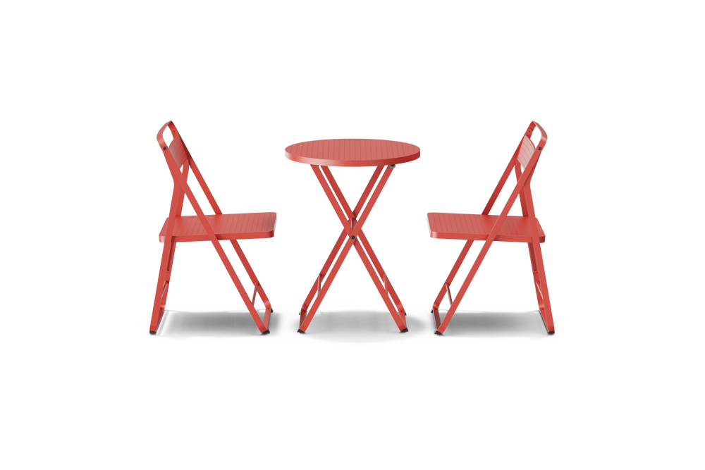 Take Two Bistro Set – Coral – image 2