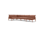 Terra Sectional, in Rust, three-quarter view