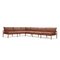 Terra Sectional, in Rust, three-quarter view