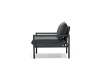 Terra Chair, in Charcoal, profile view