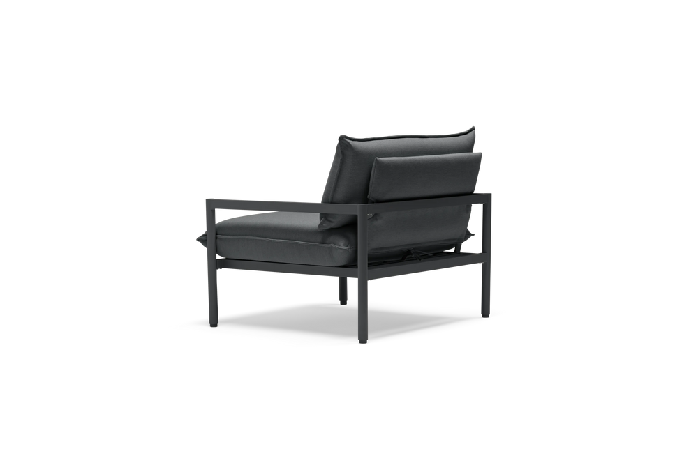 Terra Chair, in Charcoal, rear view