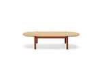 Terra Coffee Table, in Rust, front view