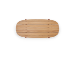 Terra Coffee Table, in Rust, overhead view