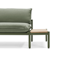 Terra In Line Half Table, small, in Olive, front view