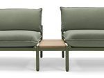 Terra In Line Half Table, small, in Olive, front view