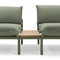 Terra In Line Half Table, small, in Olive, front view