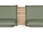 Terra In Line Half Table, small, in Olive, overhead view