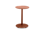 Terra Side Table, in Rust, front view