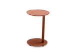 Terra Side Table, right-facing, in Rust