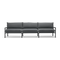 Terra Sofa, in Charcoal, front view