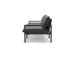 Terra Sofa, in Charcoal, profile view