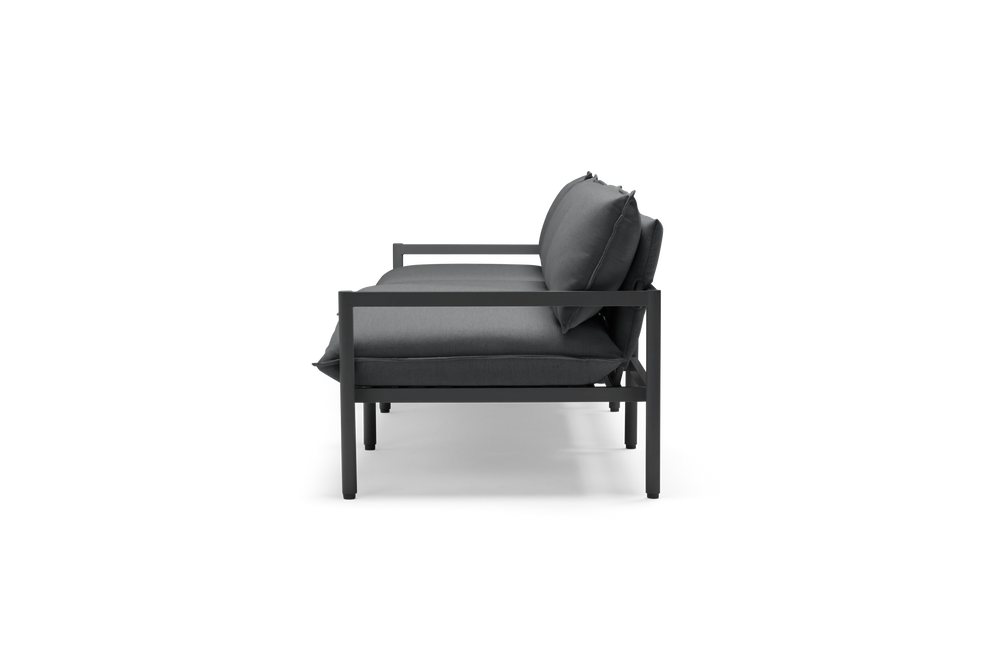 Terra Sofa, in Charcoal, profile view