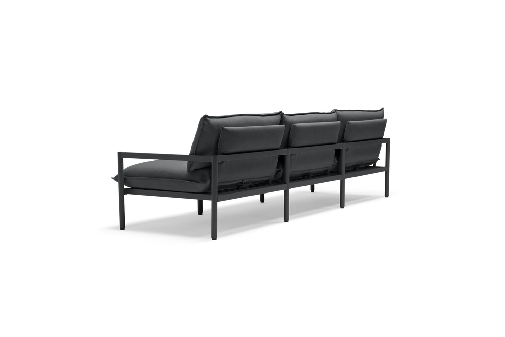 Terra Sofa, in Charcoal, rear view
