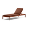Terra Sun Lounger, in Rust, three-quarter view