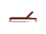 Terra Sun Lounger, in Rust, profile view