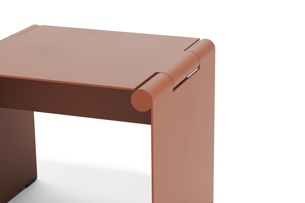 Twofold Side Table – Rust – image 5