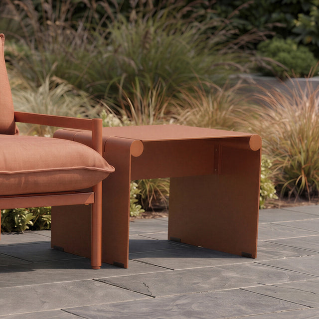 Twofold Side Table - Rust, alternate view