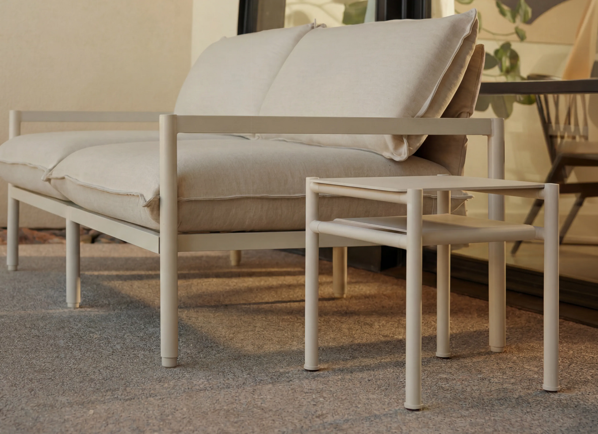 Underline Side Table - Putty, alternate view