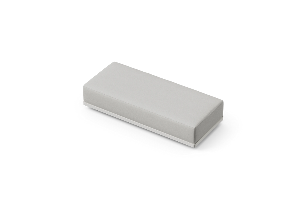 Workaround Bench – White | Sunbrella Nurture Pebble – image 4
