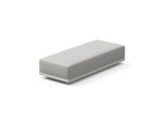 Workaround Bench – White | Sunbrella Nurture Pebble – image 3
