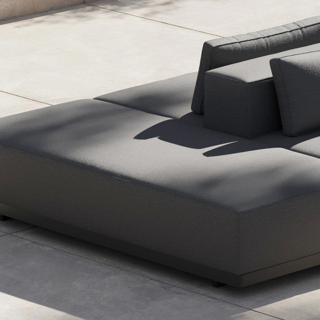Workaround Bench - Charcoal | Sunbrella Nurture Charcoal, alternate view