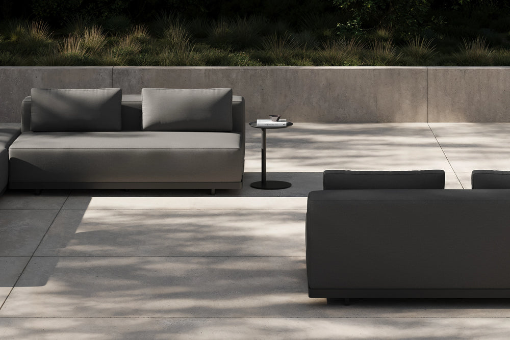Workaround Sofa – White | Sunbrella Nurture Pebble / Cushion – image 8